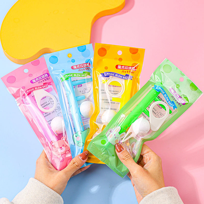 Nueva Suspensión de plástico tradicional que sopla Caddy año nostálgico pequeño juguete para niños clásico ejercicio científico capacidad pulmonar