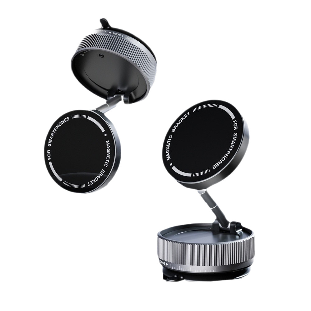soporte de teléfono móvil de metal montado en el vehículo 2025 nuevo soporte de fijación de succión magnética de adsorción de vacío para automóviles de navegación especial