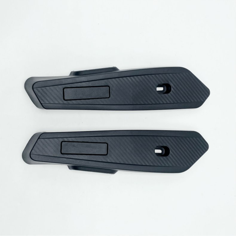 Electric car flat fork guard plate scooter battery car motor side decorative plate universal black PP material screw