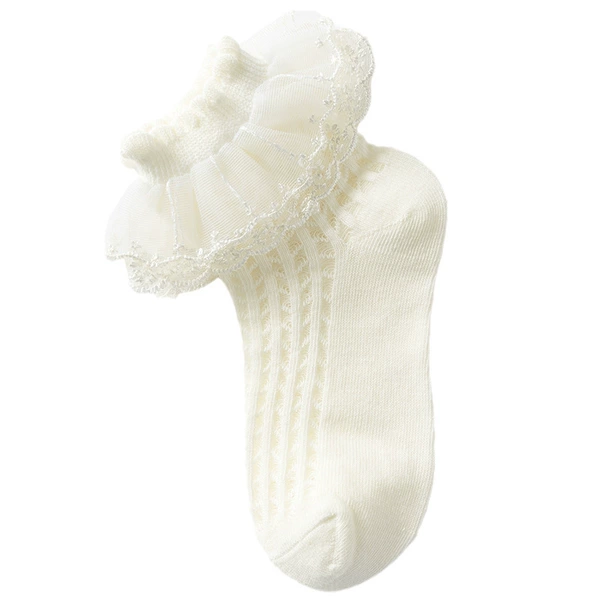 [D-xy baby socks] lace yellow