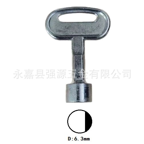 厂家批发锌合金阀门电柜内三角四角五角六角小钥匙分纤箱门锁钥匙