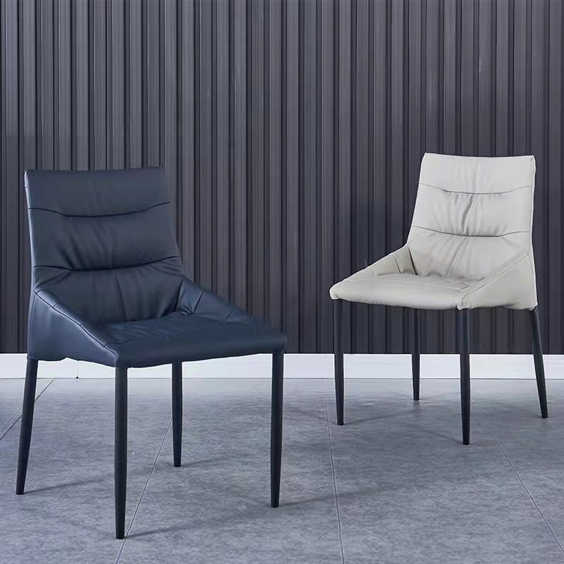 Silla de comedor nórdica moderna y simple, lujosa y ligera, silla de respaldo confortable, silla de conversación casual de hotel pequeño