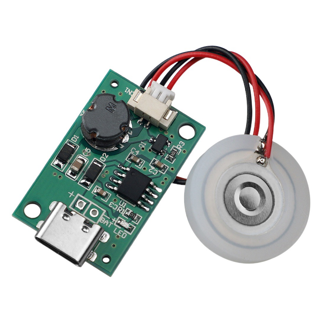 Módulo de atomización de una sola boquilla Humidificador Placa base Placa de circuito Atomizador Manta de calefacción de agua Accesorios electrónicos Sin interruptor