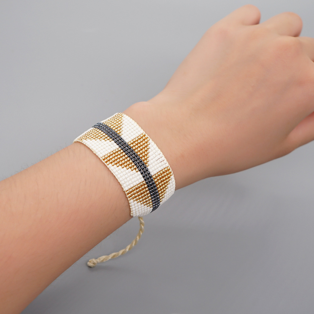 Simple Style Geometric Glass Bracelets