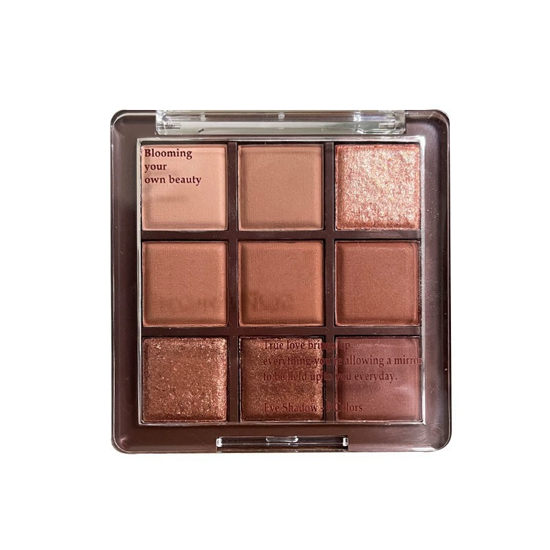 Палетка теней для век MGL Chocolate Nine Color Mocha Earth Color Glitter Student Authentic Student Party Essential Niche Mocha