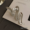 Metal big hairgrip, hair accessory, crab pin, shark from pearl, South Korea, light luxury style