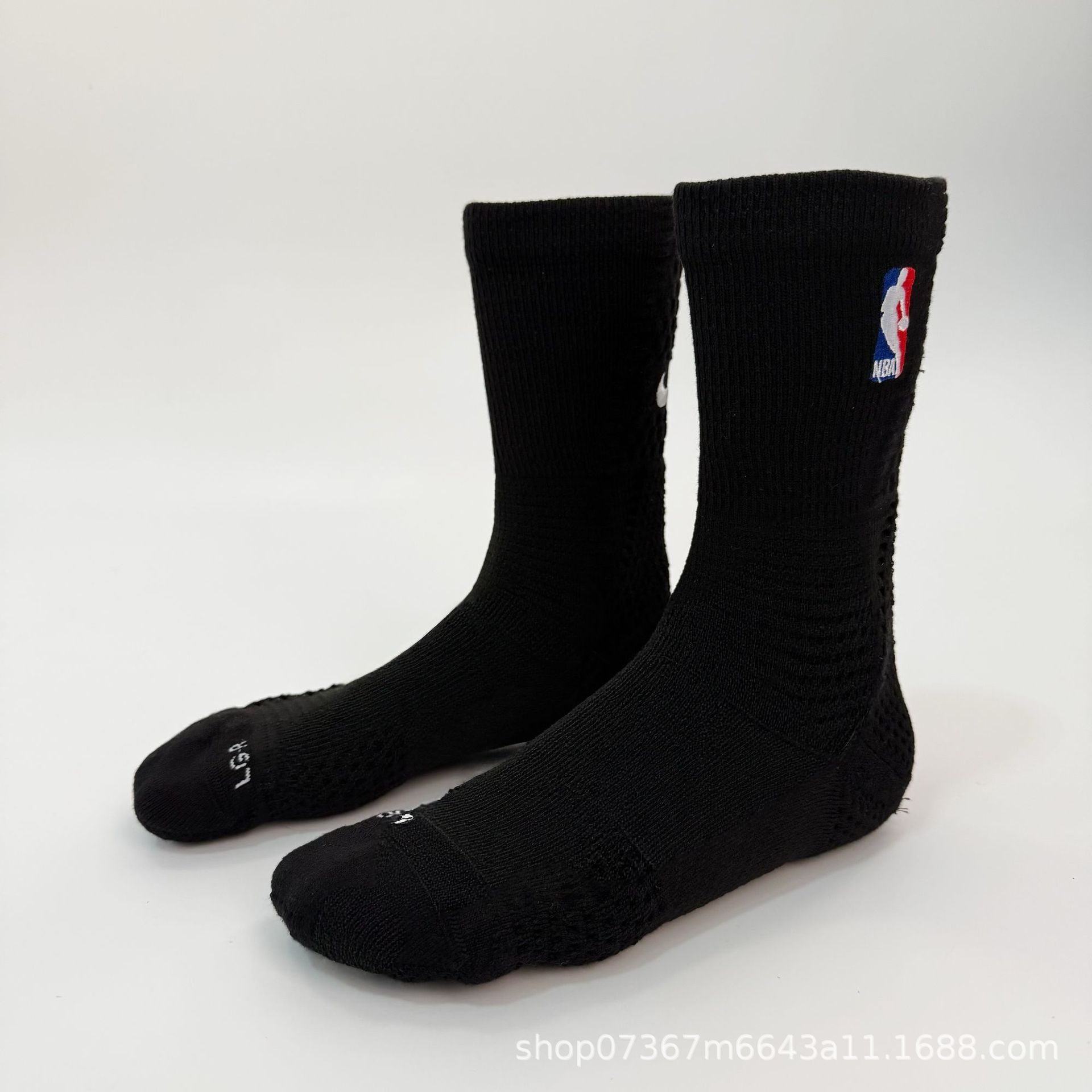 NBA Crew Socks Cushioned Black
