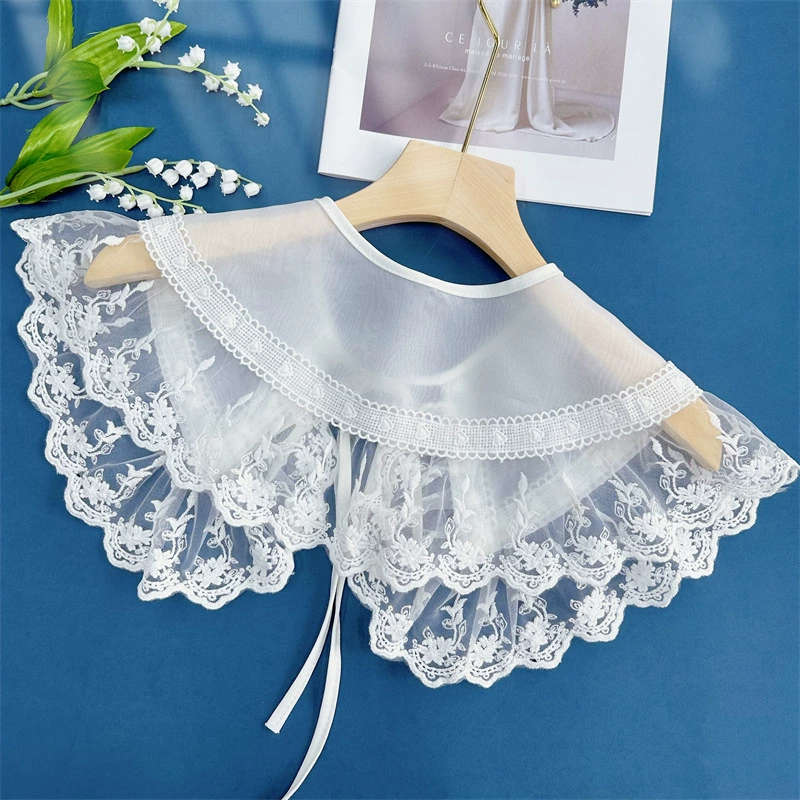 Cute universal false collar, Amazon, with embroidery
