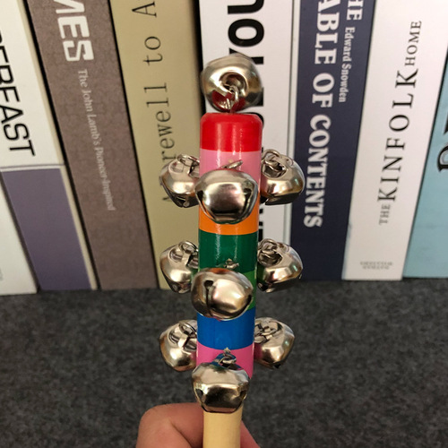 Cross rattle musical instrument baby ring handbell baby 0-1 years old wholesale children's music educational early education toys