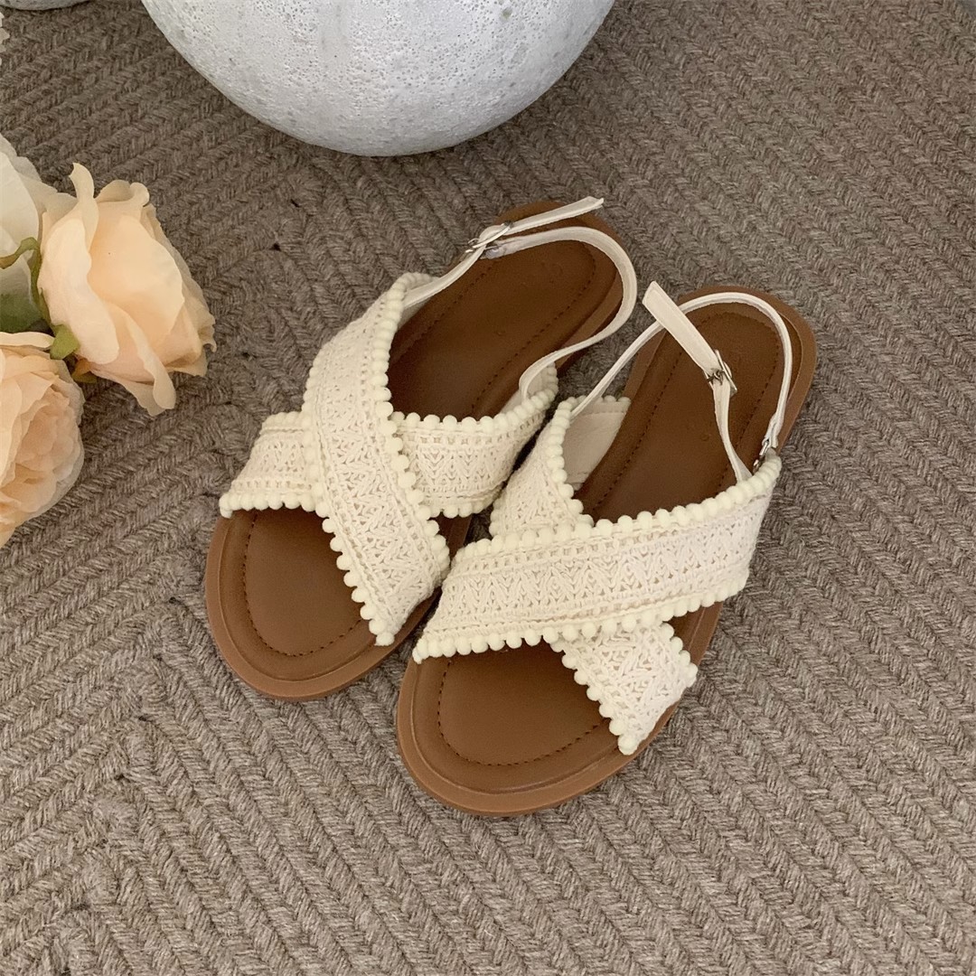 One Word Slippers Women Wear Flat Bottom In Summer This Year The New Fairy Style French Soft Beautiful Sandals Are Popular_voghion.com
