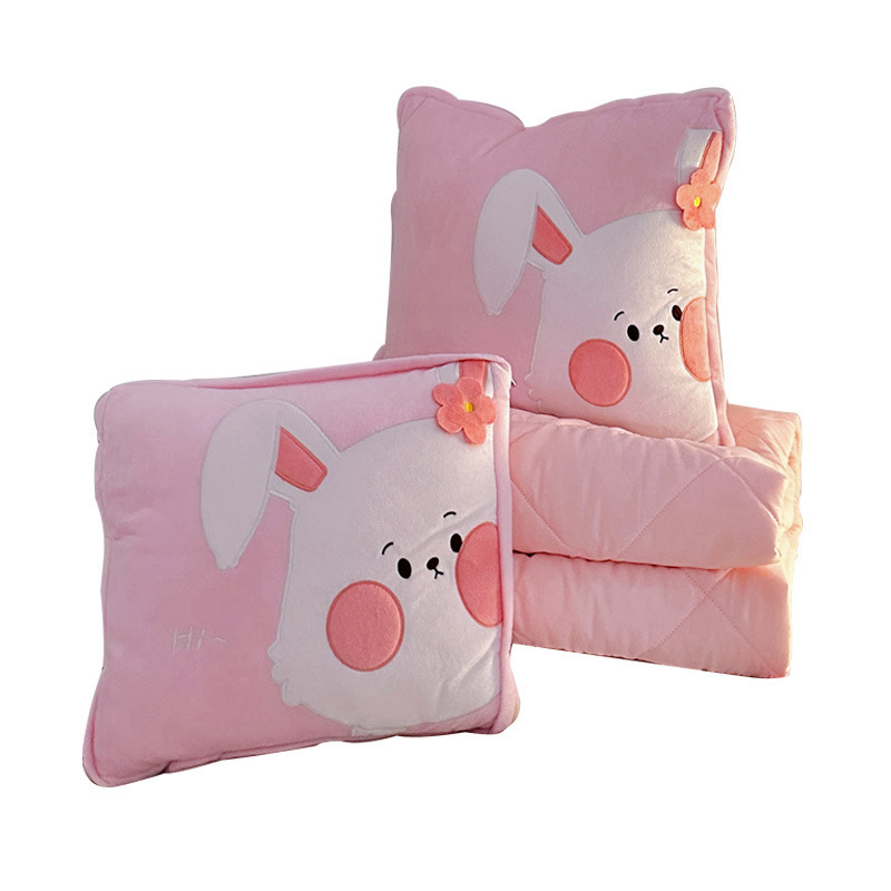 Cantiosa manta plegable 2 - en - 1 almohada colchón de doble propósito almohada de siesta gruesa por aire acondicionado almohada de coche interior