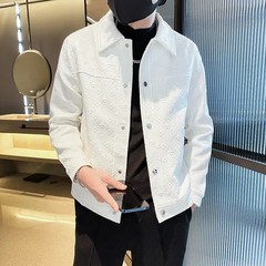 秋の男性の潮牌ジャケットは韓国版の高級コートins青年のカジュアルでかっこいいネットの赤い秋の服の上着をめくります。