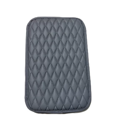 Armrest box pad – Cover - rhombus-without-pocket-thin-style-gray