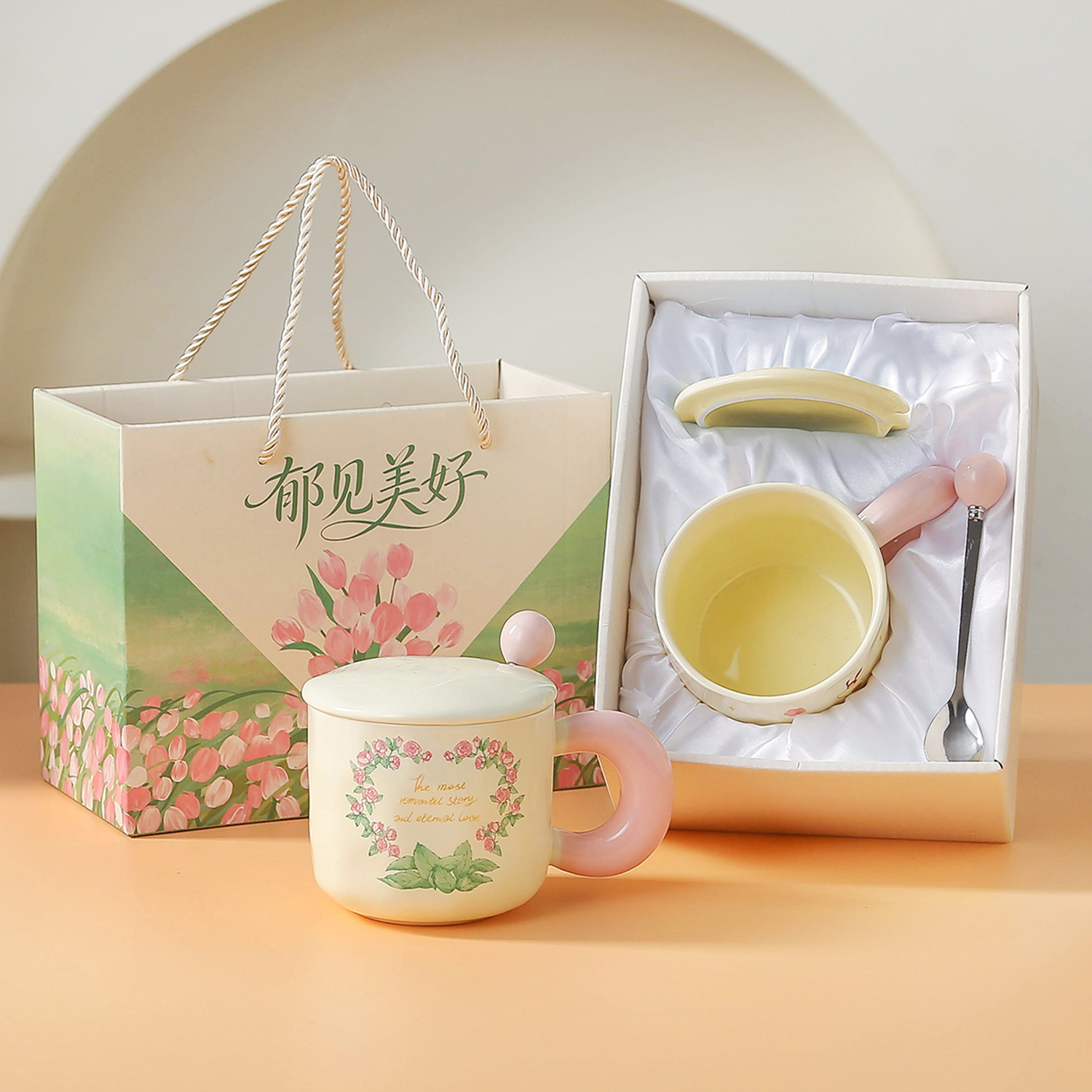 Día de San Valentín regalos de cerámica tazas de regalo de alta calidad tazas de regalo prácticas para abrir compras empresariales image 14