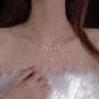 双层小众星星气质锁骨链