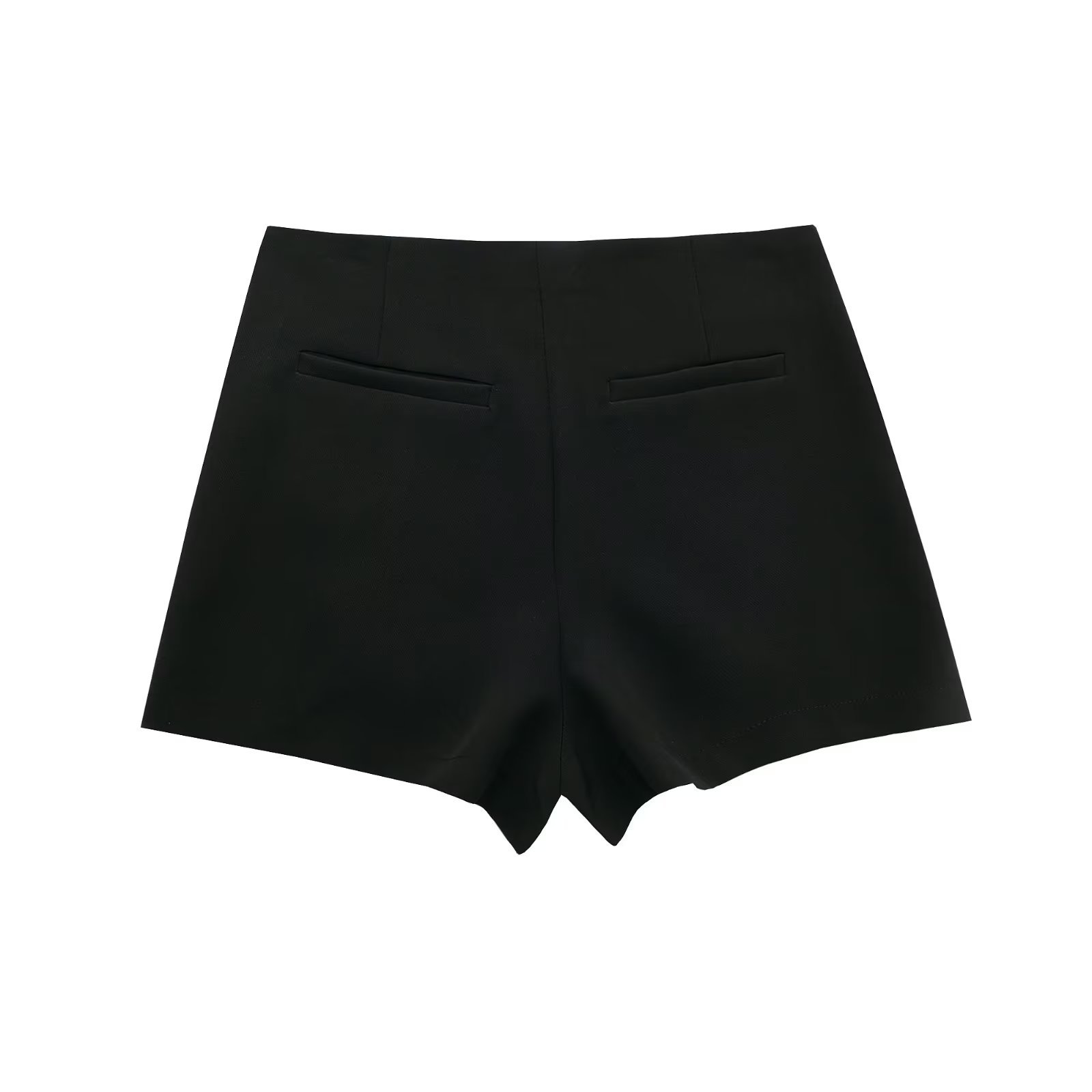 Women's Skirt Shorts High Waist Solid Colour Slit Versatile Style_voghion.com