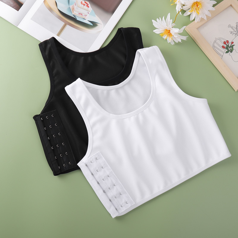 Ultra-flat chest-tight underwear chest-tight flat chest-shaped vest for students with large chest and small sports shock-proof female corset