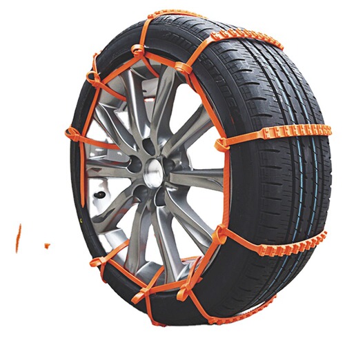 Outdoor emergency rubber anti-skid chain, snow off-road ice breaking and escape artifact, universal car tire anti-skid chain