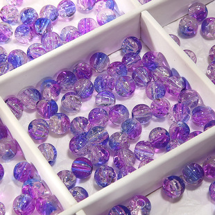 10mm [fireworks to the stars] ice crack burst glass beads handmade DIY bracelet beads beads loose beads accessories