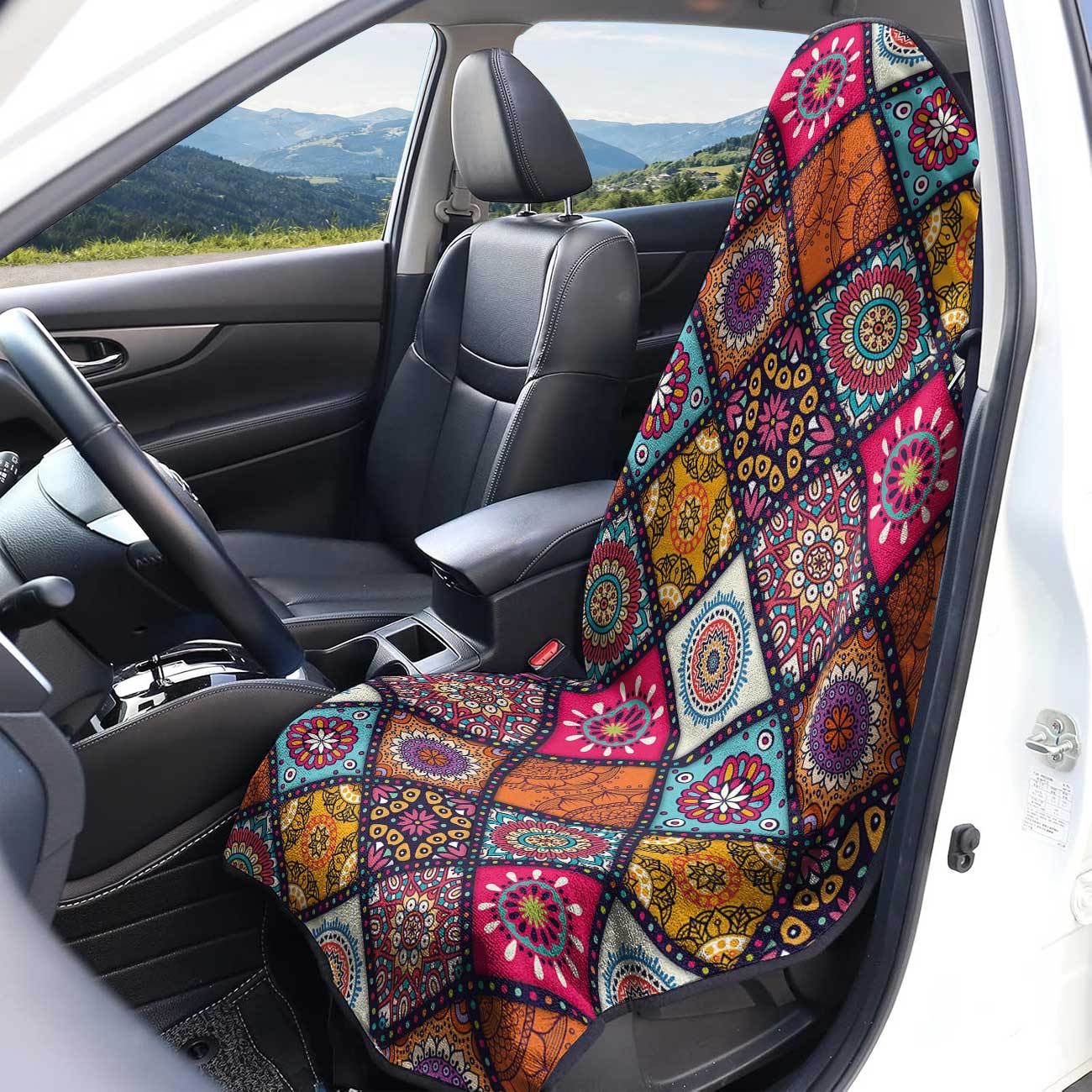Car seat towel cover front seat protector suitable for gym and exercise, universal for all seasons, car use 31