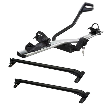 Rack Luggage Rack Car – Car bike rack - black-crossbar-new-silver-micro-model-no-need-to-punch-holes