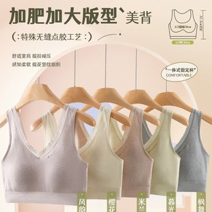 Wire-Free Intimates for Fat Women, Plus Size Bra, Push-Up Anti-Sagging Sports Vest, Large U Lace, Plus Fat Back