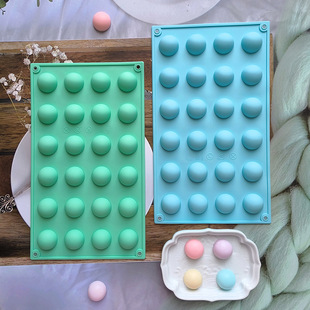 24 Hole Semicircle Silicone Cake Mold 3D Ball Chocolate Candy Mold Baking Tools Ice Crate Mold 437