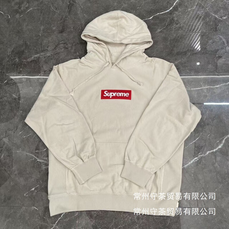 In-Stock 24Fw 25Fw Small Logo Zipper Box Logo Bogo Embroidery Hoodie Long-Sleeve Sweatshirt Wholesale