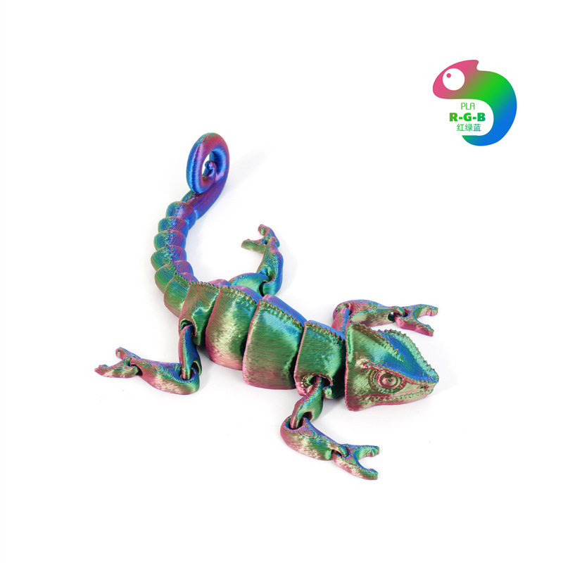 카멜레온-[3색 그라데이션] 레드, 그린, 블루-19.5cm