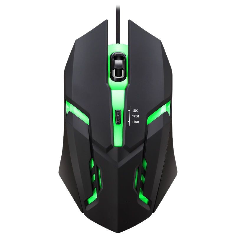 Ratón con cable USB luminoso escritorio portátil juego competitivo ratón Oficina Comercio exterior transfronterizo