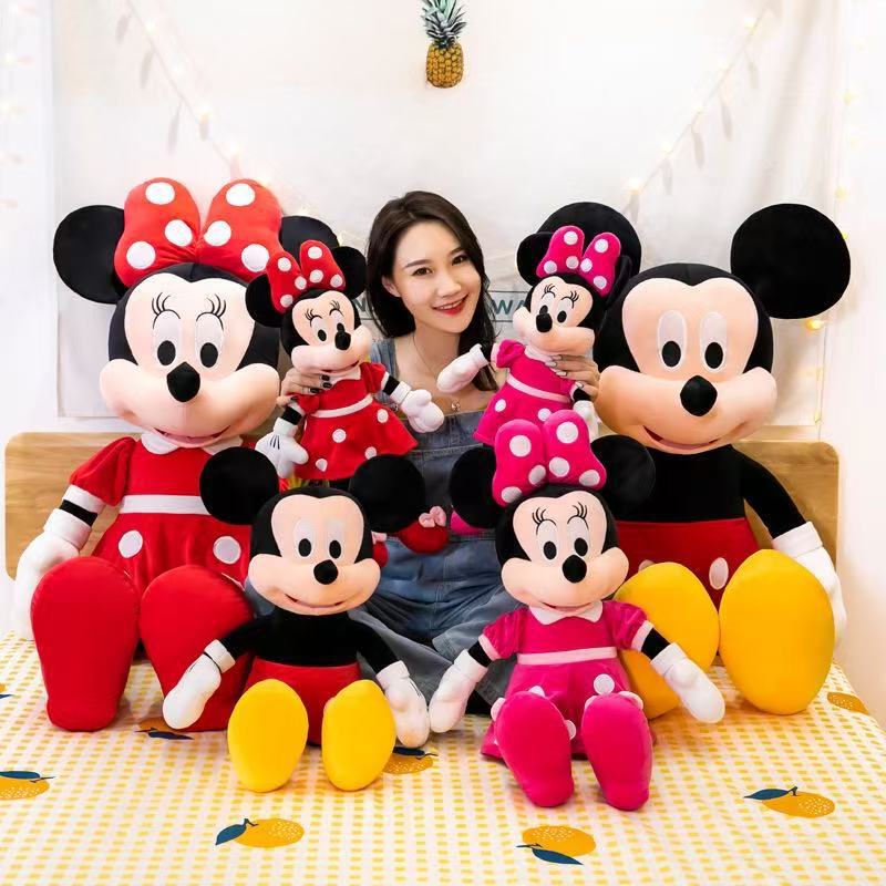 Mickey Plush Toy Minnie Doll Large Mickey Mouse Doll Birthday Gift Cross-Border Wholesale Manufacturer