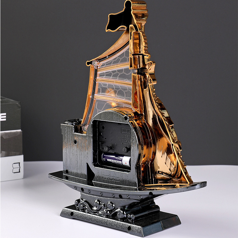 Reloj decorativo de escritorio estilo mediterráneo, diseño suave tipo vela, reloj de noche con portalápiz, regalo para estudiantes