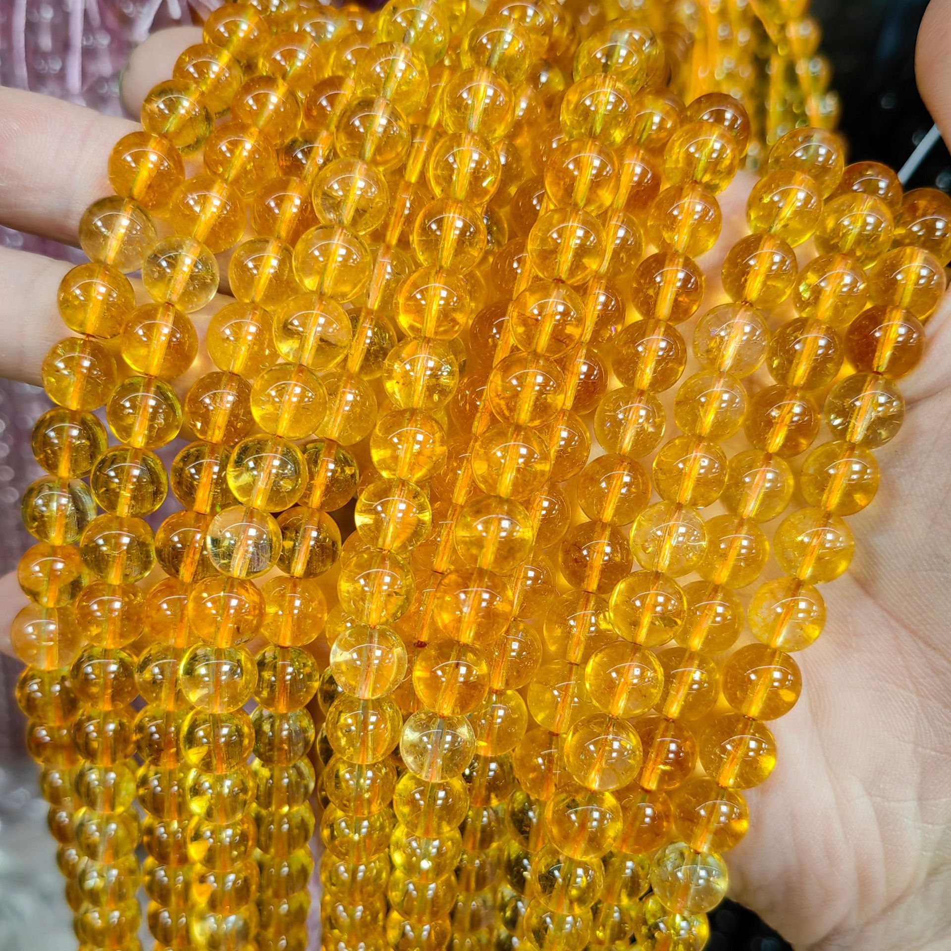 Vidrio de alta imitación cristal fantasma multicolor cuentas dispersas semiacabadas accesorios de joyería DIY cuentas hechas a mano al por mayor