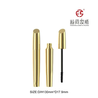 粉尚新款喷镀亮金加重睫毛膏管碎发整理液包材染眉液空管定制