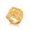 One size brass ring, golden accessory