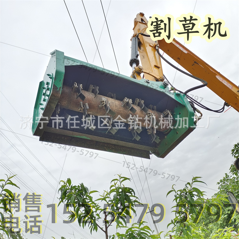 挖掘机打草割草机 高速护坡碎草碎枝一体机 开荒还田机挖机改除草