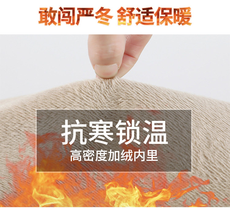 Quần jean nữ ống đứng cạp cao lót lông cừu màu xanh denim, form suông tôn dáng — Kiểu dài màu xanh đậm, Màu xanh đậm chín điểm, Màu xanh đậm kéo dài, Kiểu dài nhung dày màu xanh đậm chi tiết 6