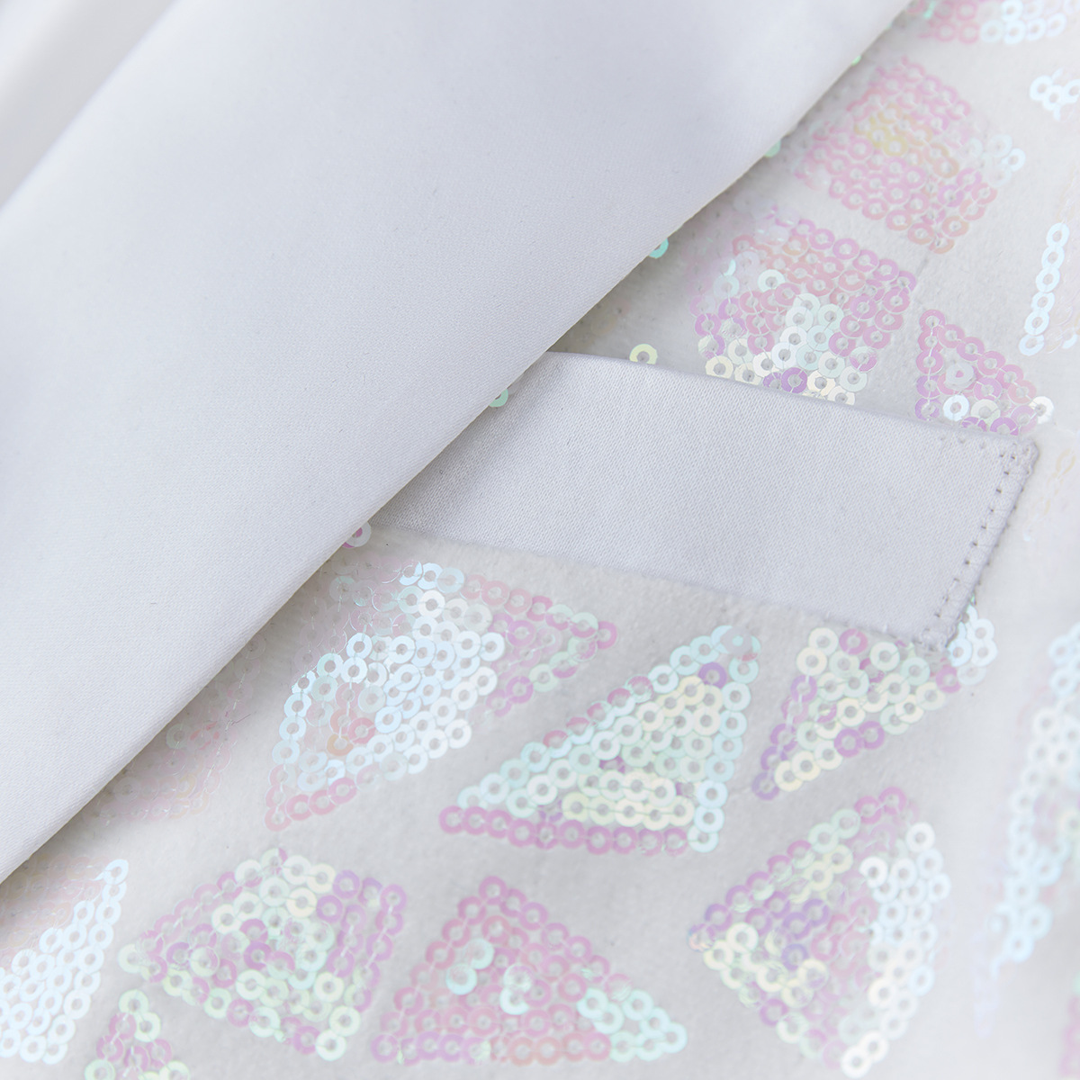 Sequined Triangle Men's Blazer For Evening Parties And Events_voghion.com