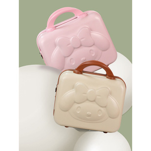 Small Suitcase, Cosmetic Bag, Women's Mini Add-On Bag, Can Be Hung with Trolley, 14inch Small Boxes to Store Souvenirs