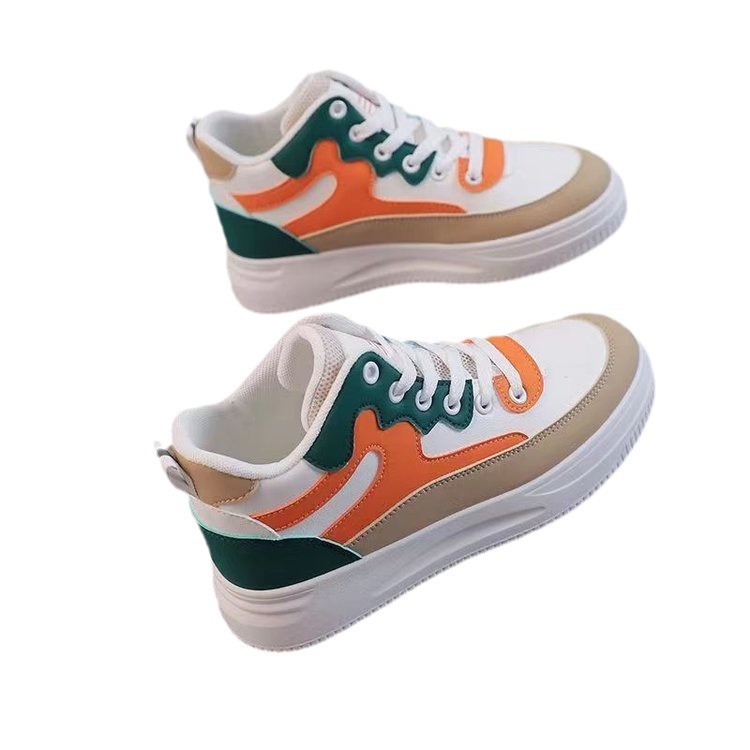 Γυναικεία παπούτσια τένις Δερμάτινα παπούτσια Αθλητικά παπούτσια Διχτυωτό συνθετικό με απορρόφηση κραδασμών Αναπνεύσιμο εύκολο στο καθάρισμα Υποδήματα_voghion.com