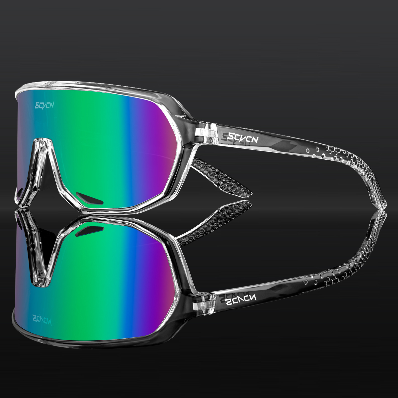 Gafas de Ciclismo Deportivo de PC, Lentes Intercambiables para Deportes al Aire Libre