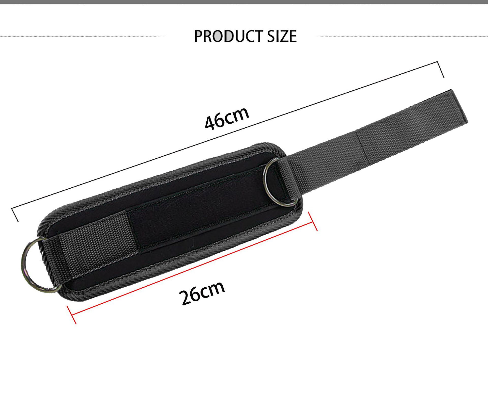 Doble D hebilla tobillo músculo fitness pórtico tobillo hebilla de la puerta hebilla tubo de látex tirón duro cinturón de refuerzo tobillo equipo de protección