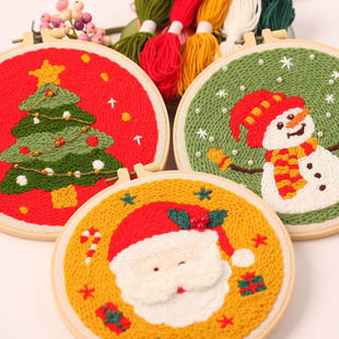 ���_˹������diy�ֹ������ϰ���ͯ���W������ë����Punch needle