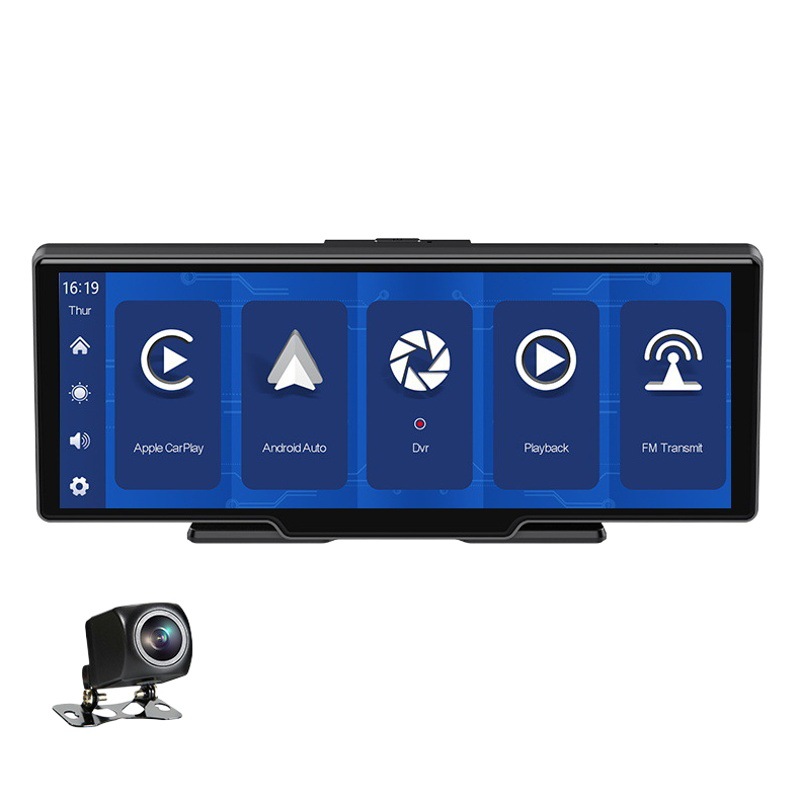 Pantalla de Navegación Inalámbrica Carplay de 10.26 Pulgadas con Control Central Inteligente, Android Auto, Pantalla de Alta Definición 4K, Grabadora de Conducción