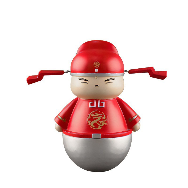Creative Tang wenwubaiguan character doll tumbler decoration home desktop living room decoration custom