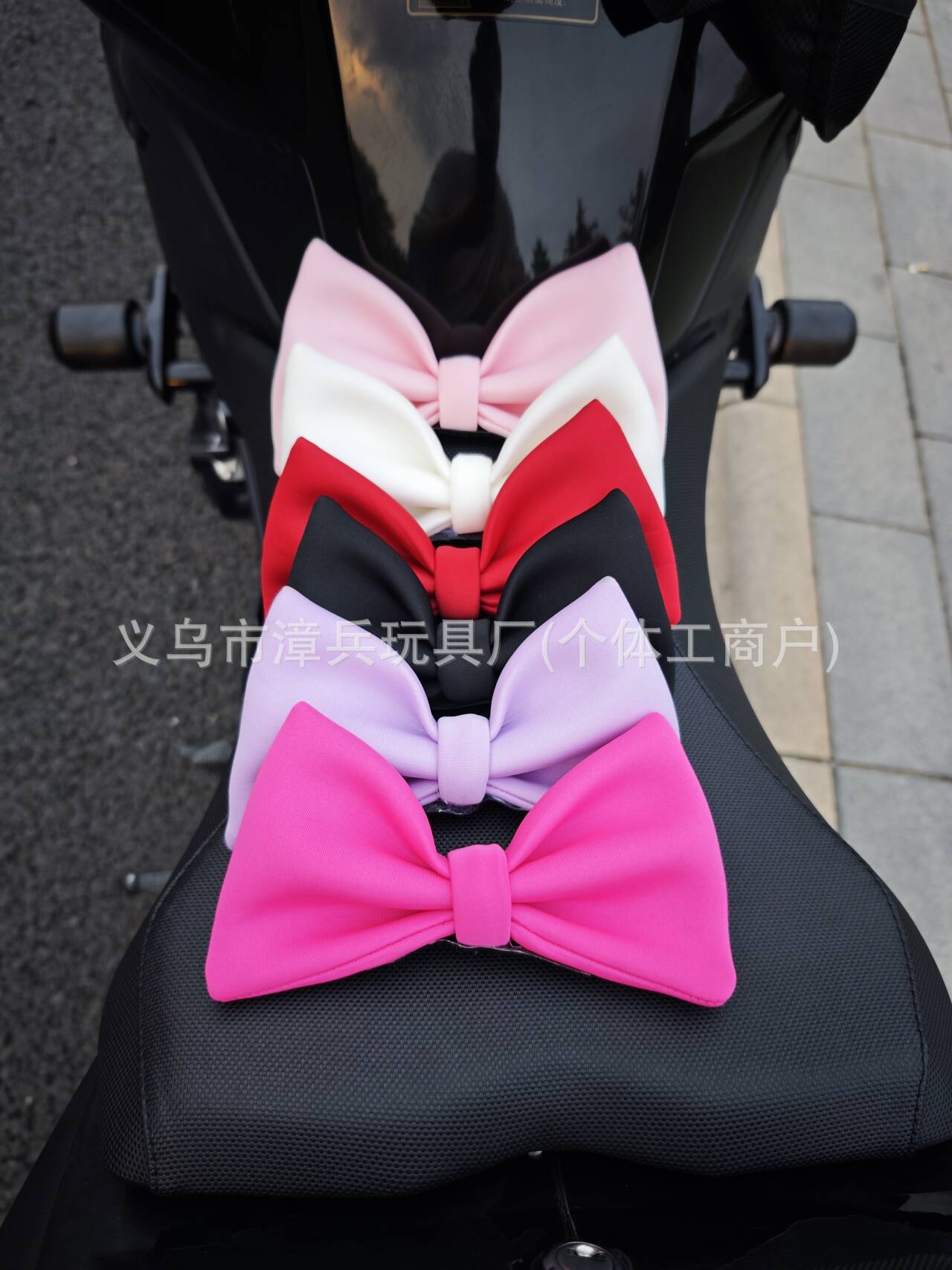 Motorcycle Helmet Bow Decoration Ornaments Modified Car Stickers Accessories Electric Vehicle Motorcycle Tail Three-Dimensional Doll