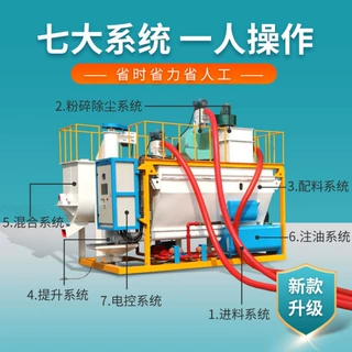 恒富机械全自动配料粉料机组PLC可视化控制系统 一键操作 省时间