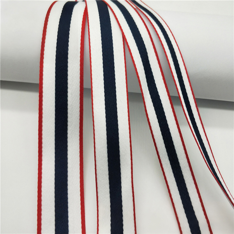 100D banda de banda de poliéster densa tricolor banda de banda de banda de banda lateral ropa bolsa accesorios en stock al por mayor