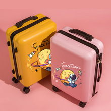 新款卡通夏令营行李箱ins网红24寸学生拉杆箱男女超轻皮箱子20潮