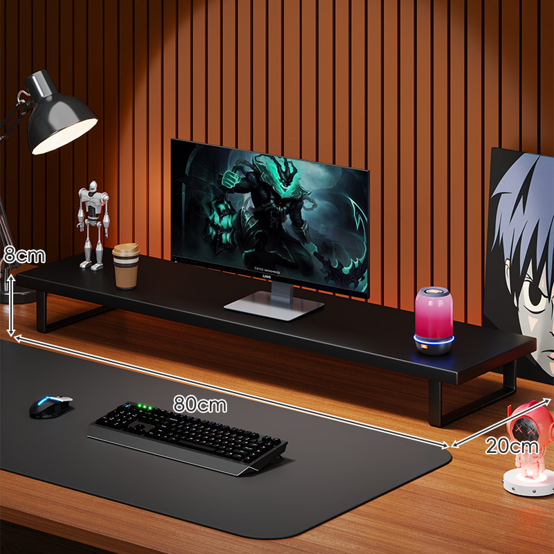 Soporte Elevador para Monitor de Computadora de Madera Organizador para Escritorio